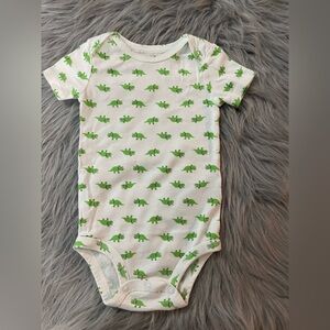 Simple Joys Green Dinosaur Pattern Bodysuit